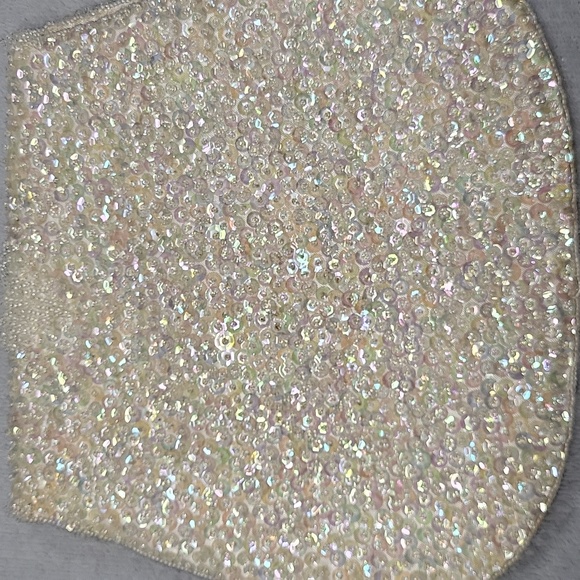 Gorgeous Vintage Beaded Sequined Formal Clutch Purse - Picture 4 of 16